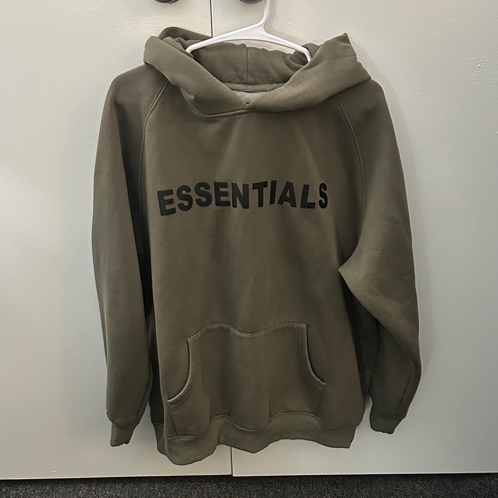 Essentials Olive Men's Hoodie XL